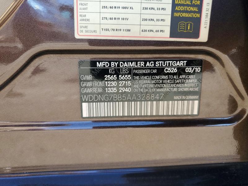 2010 Mercedes-Benz S 550