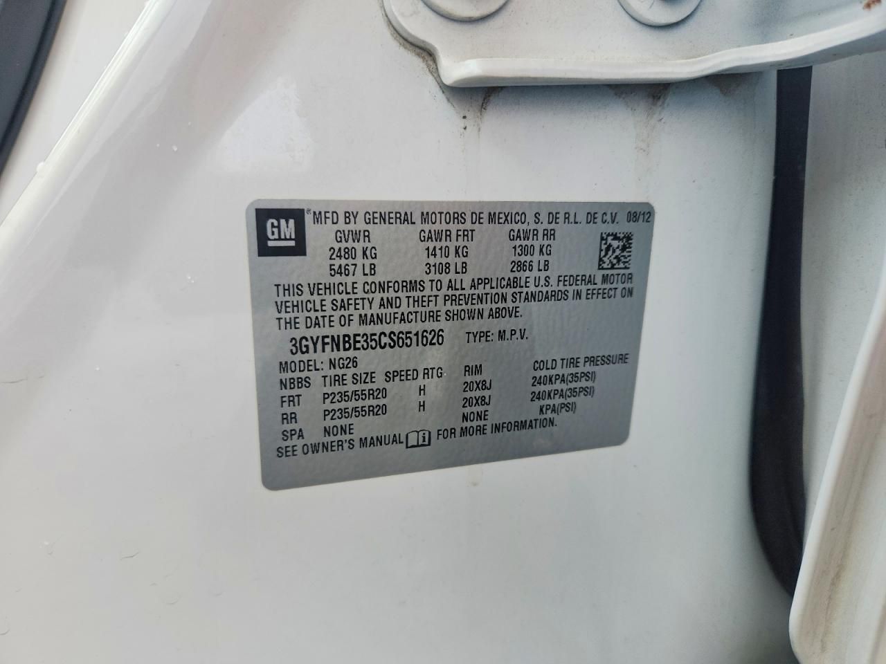 2012 Cadillac Srx Performance Collection