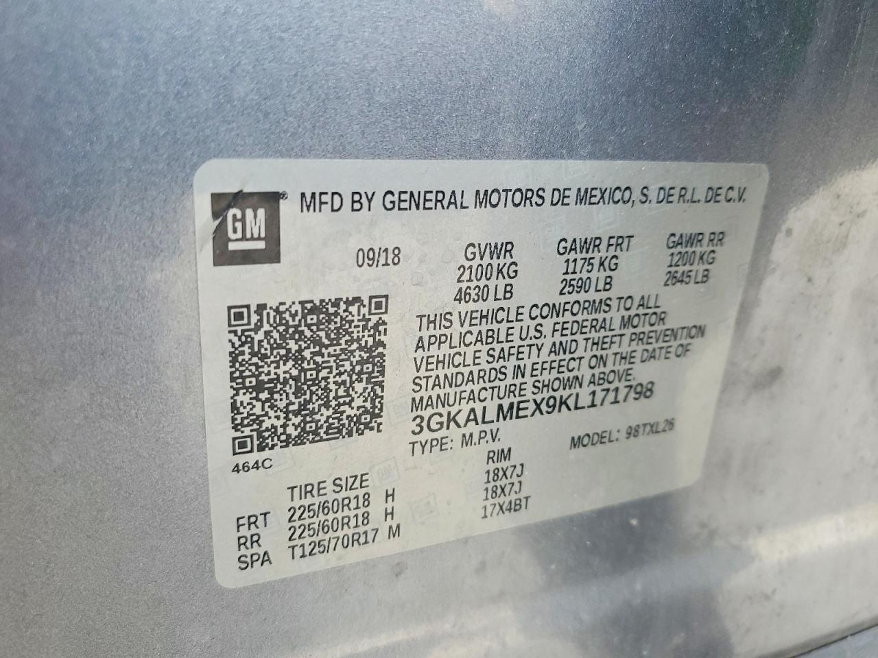 2019 GMC Terrain sle