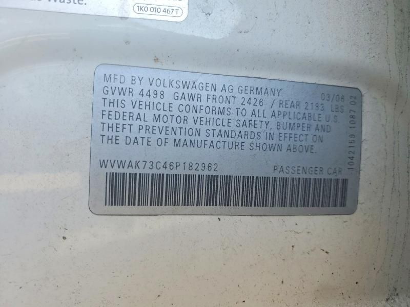 2006 Volkswagen Passat 2.0t