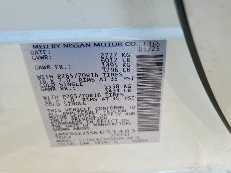 2025 Nissan Frontier s