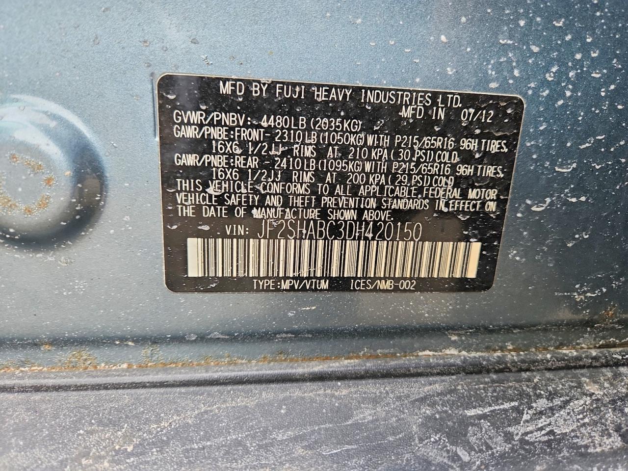 2013 Subaru Forester 2.5x