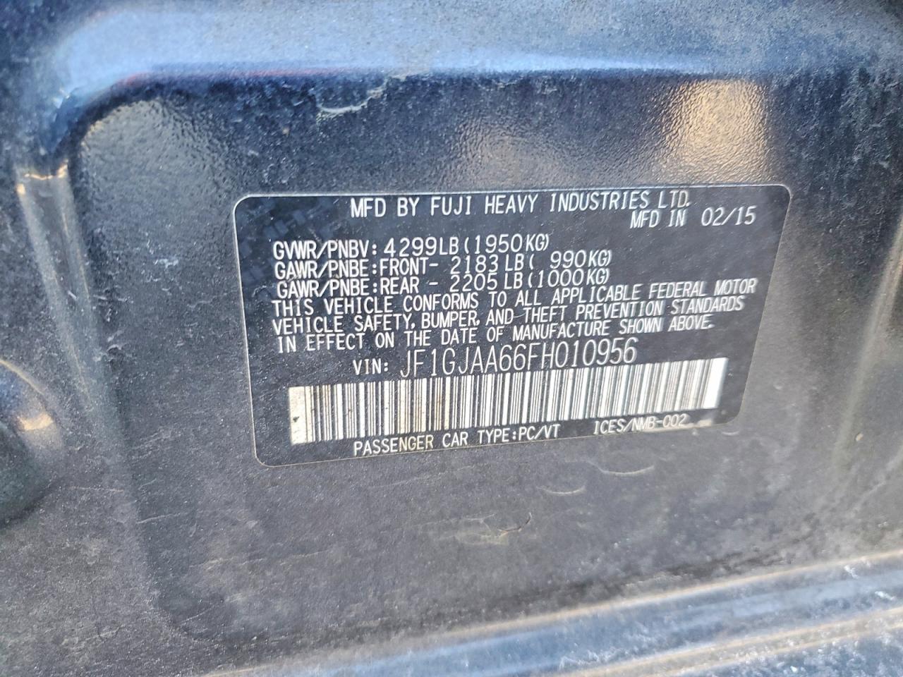 2015 Subaru Impreza
