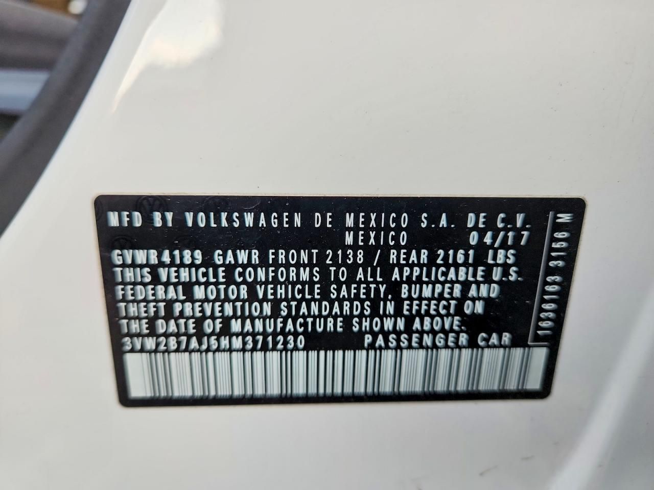 2017 Volkswagen Jetta s