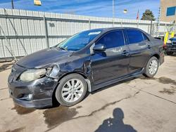 Toyota Corolla salvage cars for sale: 2009 Toyota Corolla Base