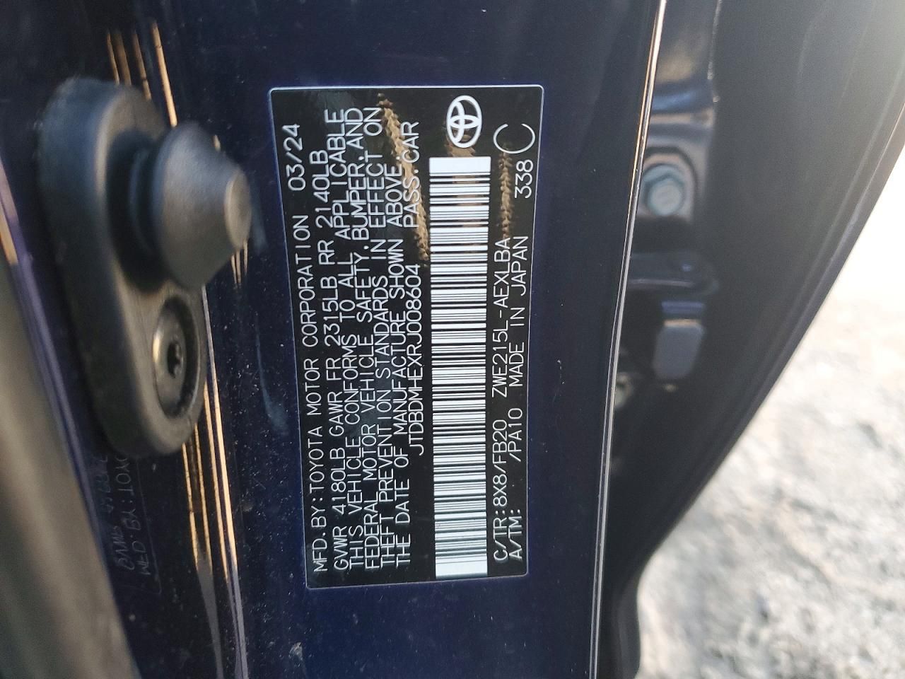 2024 Toyota Corolla le