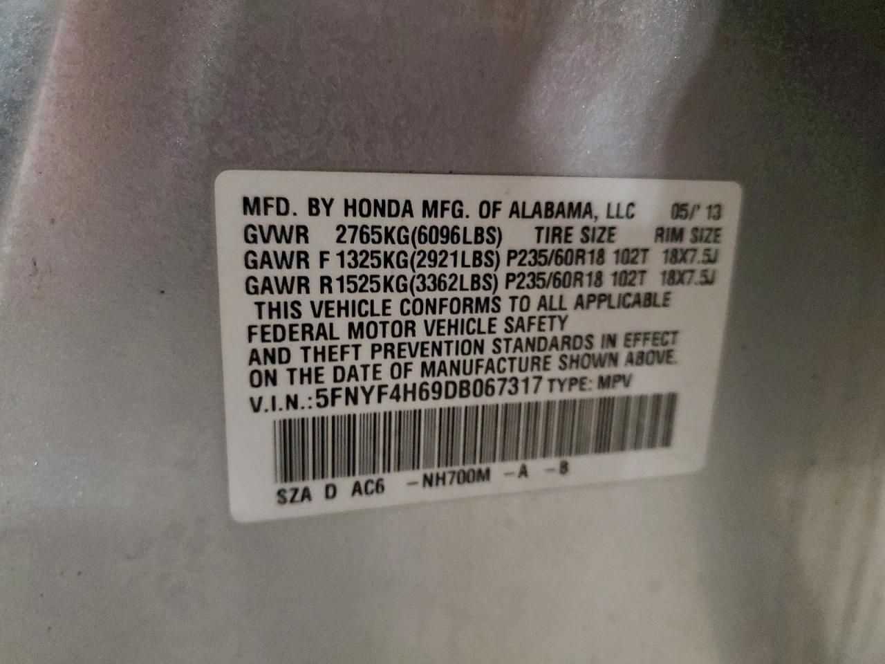 2013 Honda Pilot exl