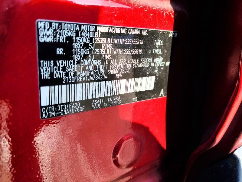 2018 Toyota Rav4 Limited