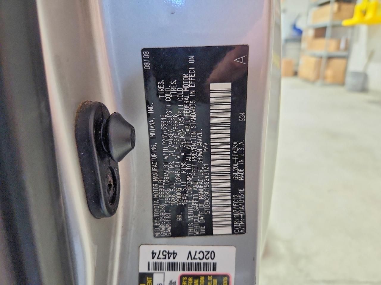 2009 Toyota Sienna le 7-passenger