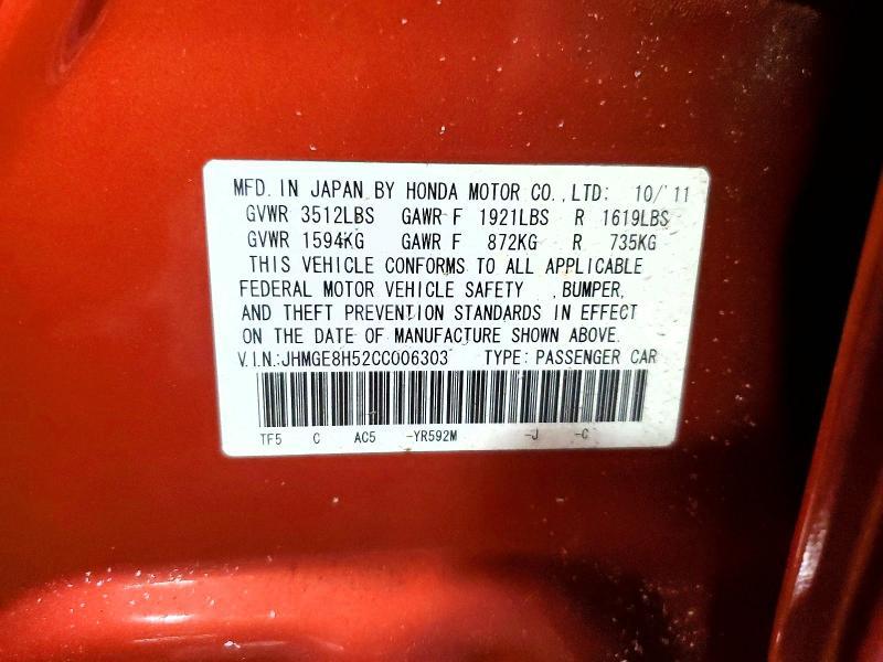2012 Honda Fit Sport