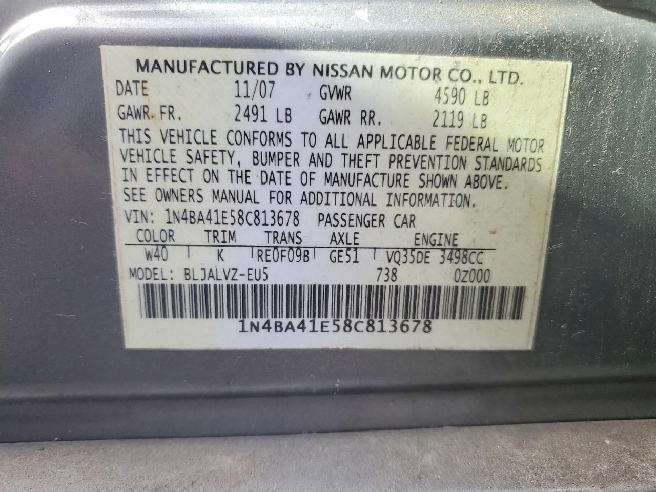 2008 Nissan Maxima se