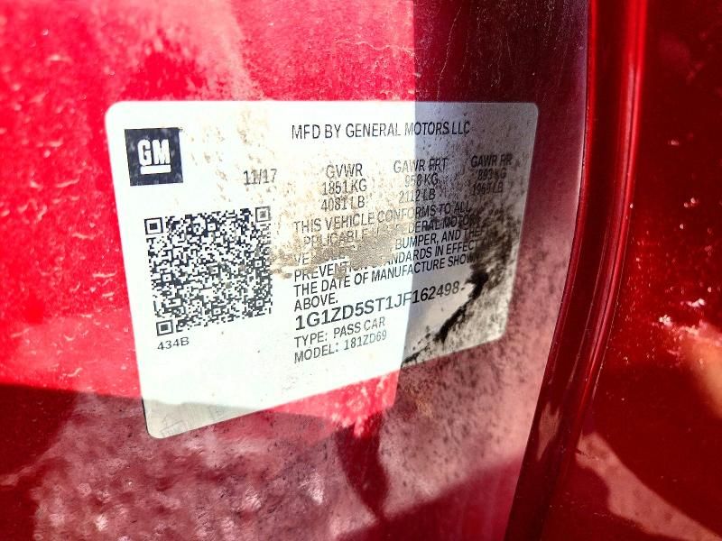 2018 Chevrolet Malibu lt