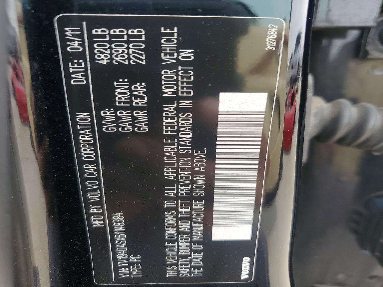 2011 Volvo S80 3.2