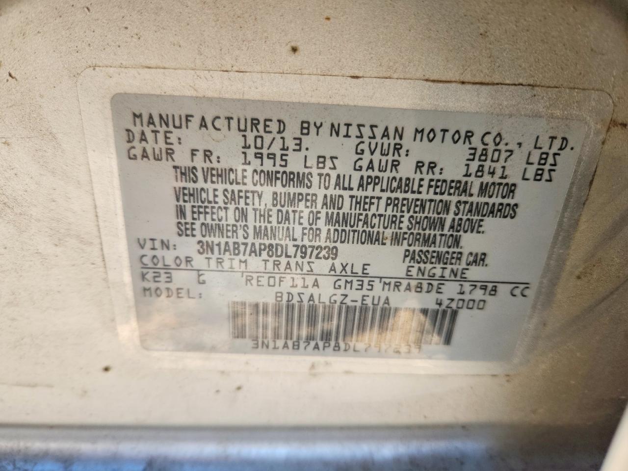 2013 Nissan Sentra s