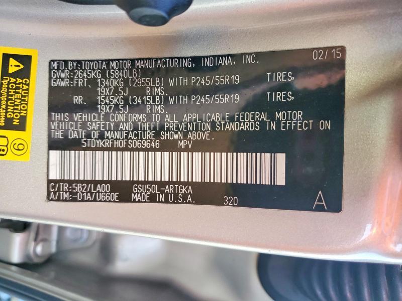 2015 Toyota Highlander Limited
