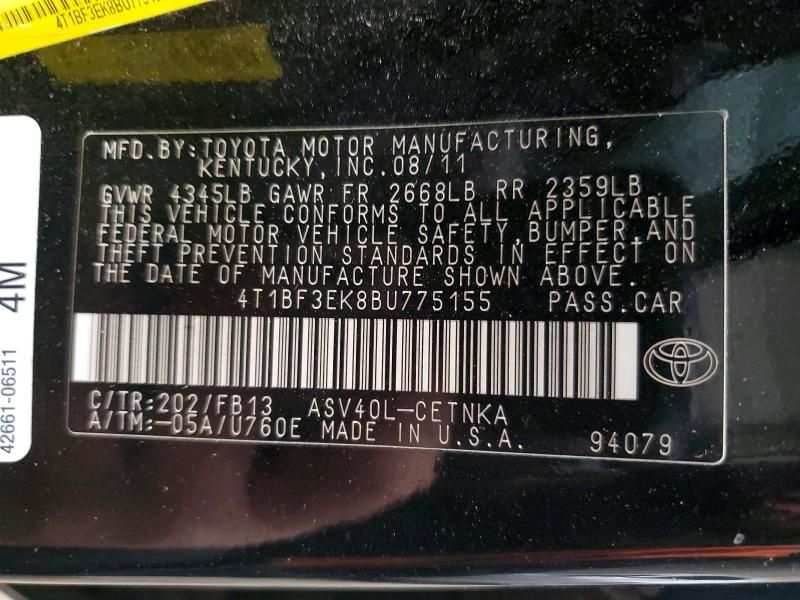 2011 Toyota Camry Base