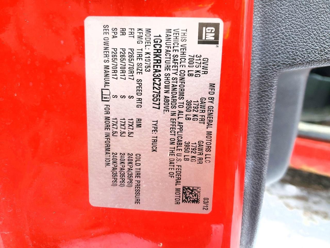 2012 Chevrolet Silverado K1500 ls