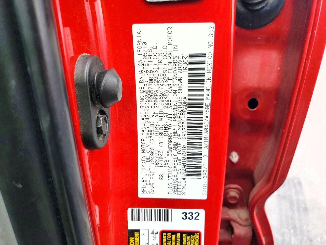 2010 Toyota Tacoma Prerunner V6