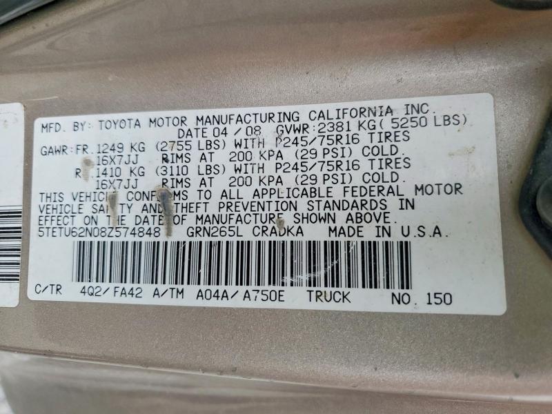2008 Toyota Tacoma Prerunner Access cab