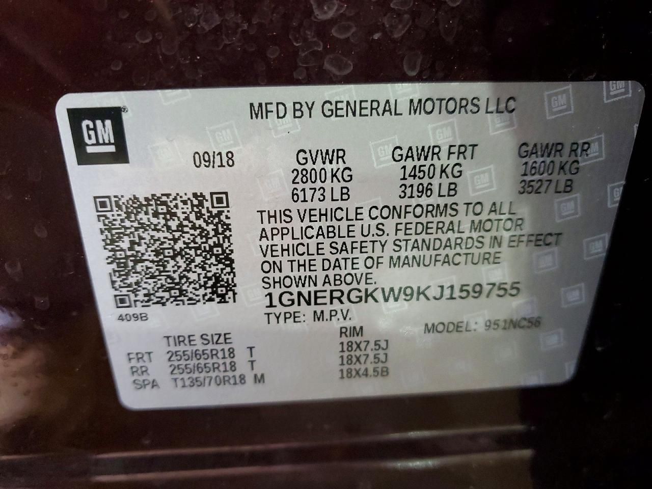 2019 Chevrolet Traverse lt