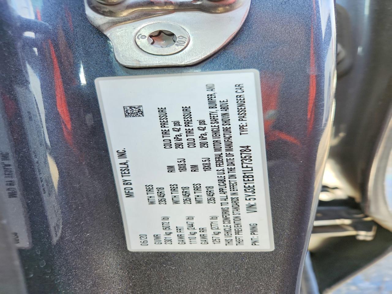 2020 Tesla Model 3