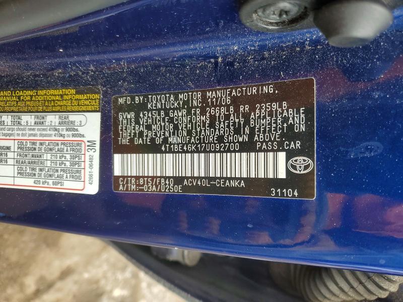 2007 Toyota Camry ce