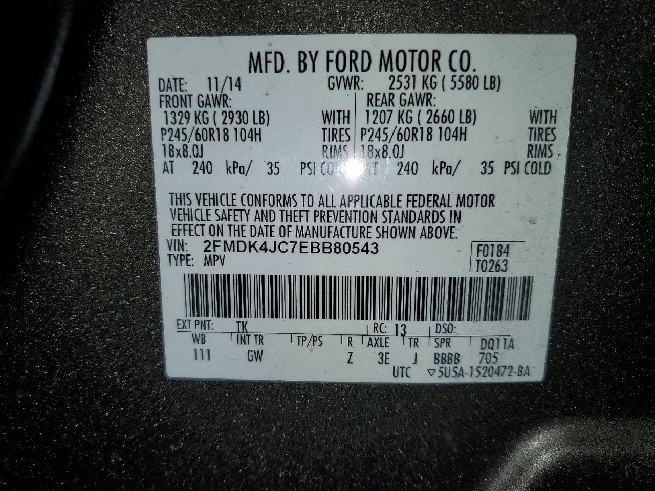 2014 Ford Edge sel