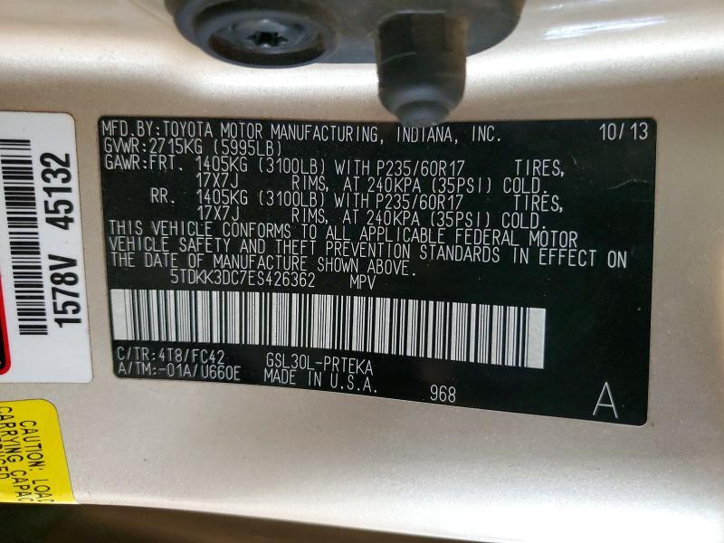 2014 Toyota Sienna le