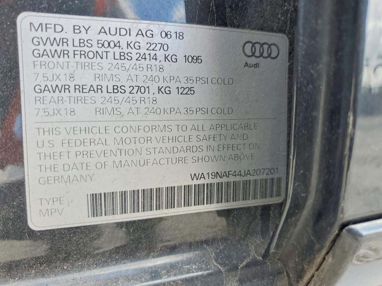 2018 Audi A4 Allroad Prestige
