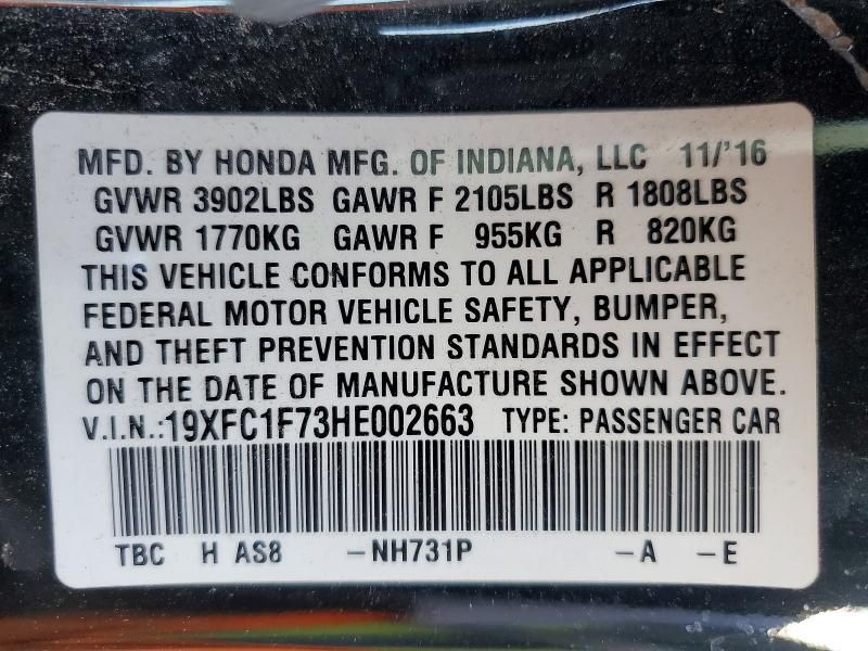 2017 Honda Civic exl