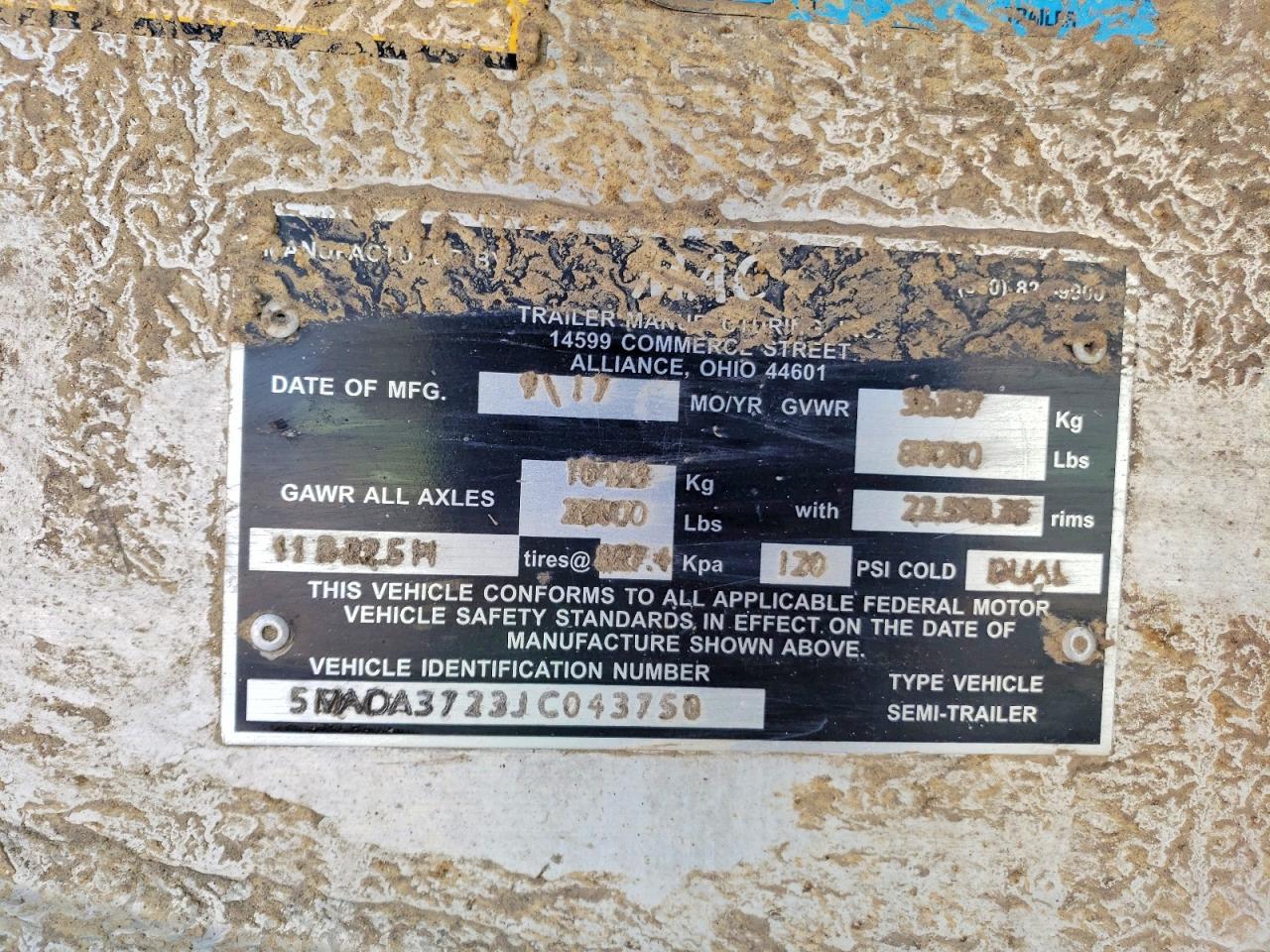 2018 Mack 2018 MAC END Dump Trailer