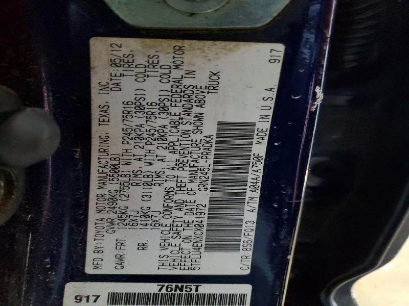 2012 Toyota Tacoma V6