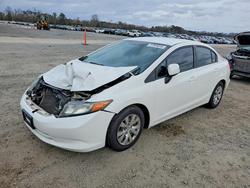 Honda salvage cars for sale: 2012 Honda Civic lx