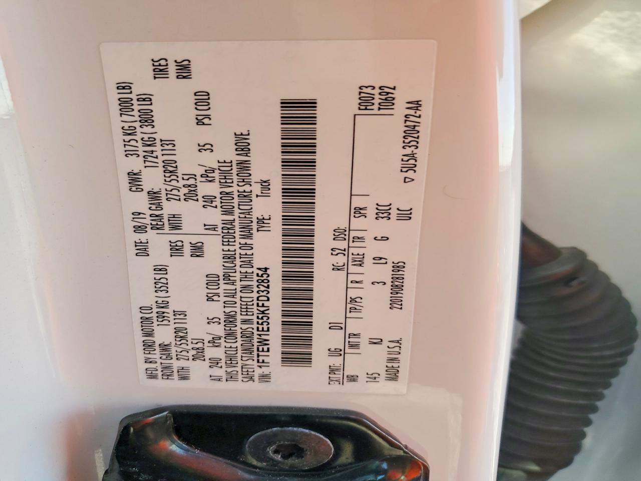 2019 Ford F150 Supercrew