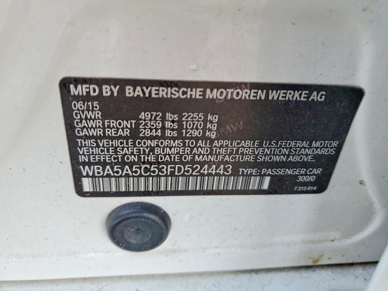 2015 BMW 528 i