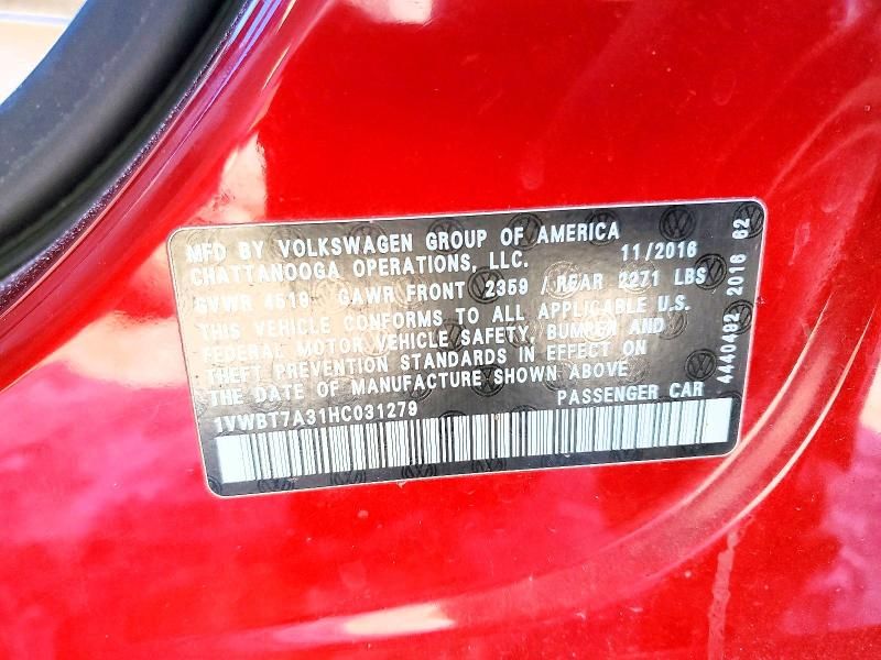 2017 Volkswagen Passat se