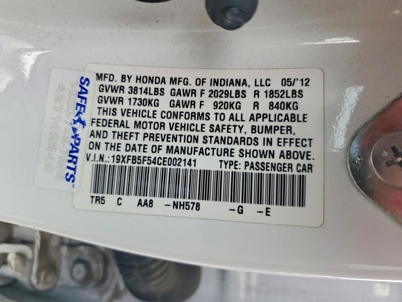 2012 Honda Civic Natural gas