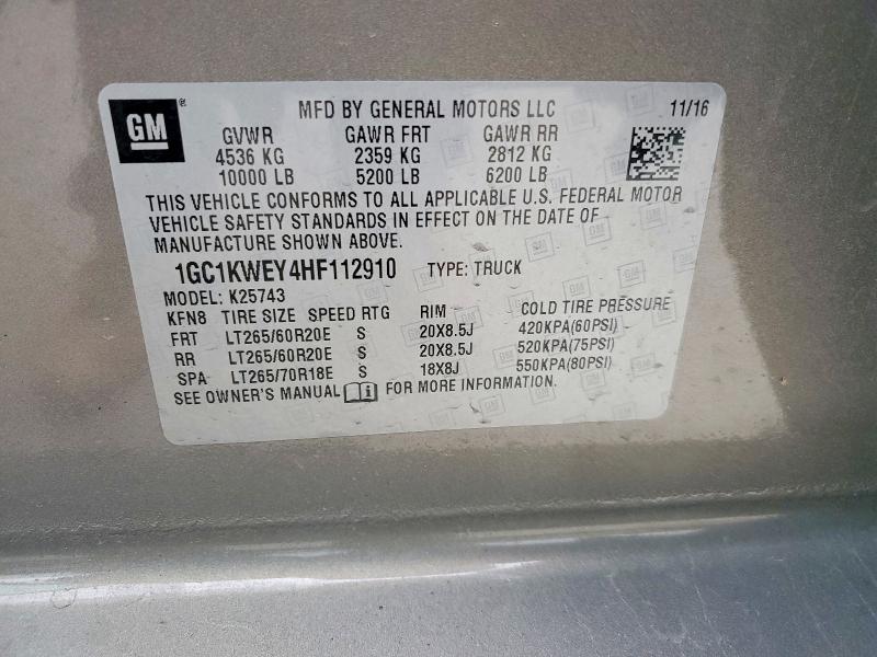 2017 Chevrolet Silverado K2500 Heavy Duty ltz