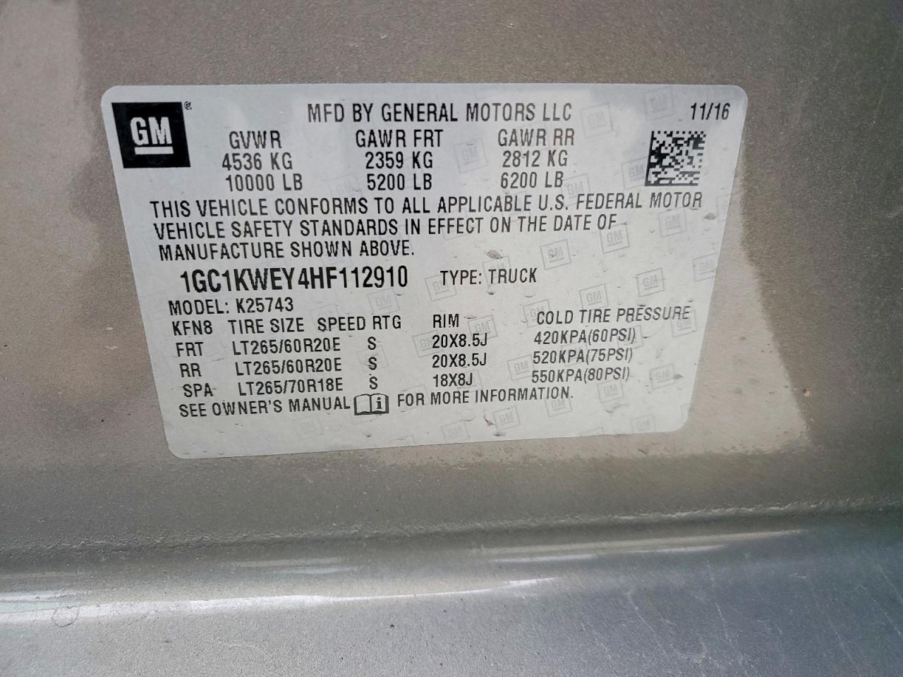 2017 Chevrolet Silverado K2500 Heavy Duty LTZ