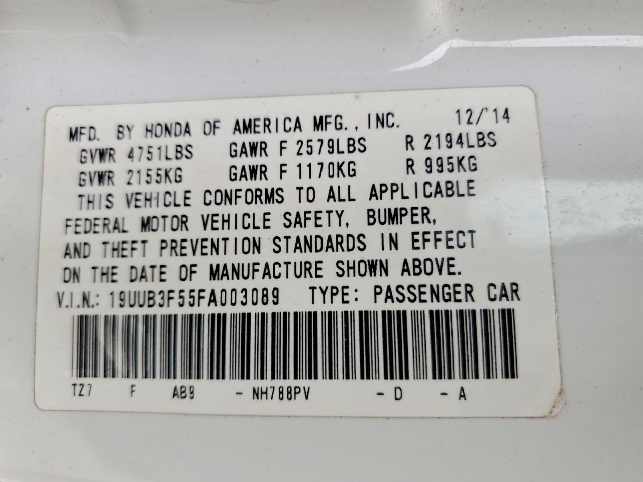 2015 Acura Tlx Tech