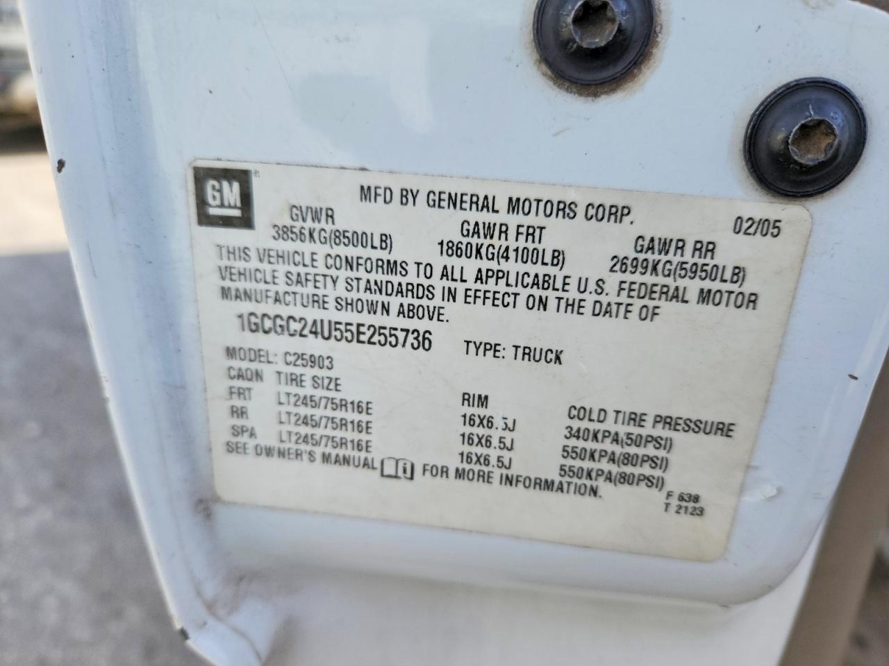 2005 Chevrolet Silverado C2500