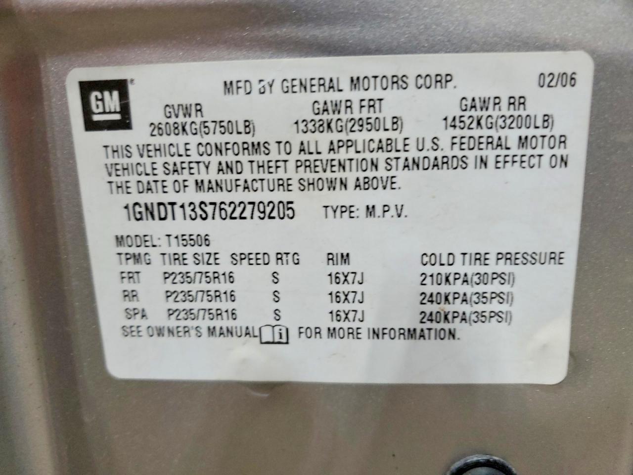 2006 Chevrolet Trailblazer ls