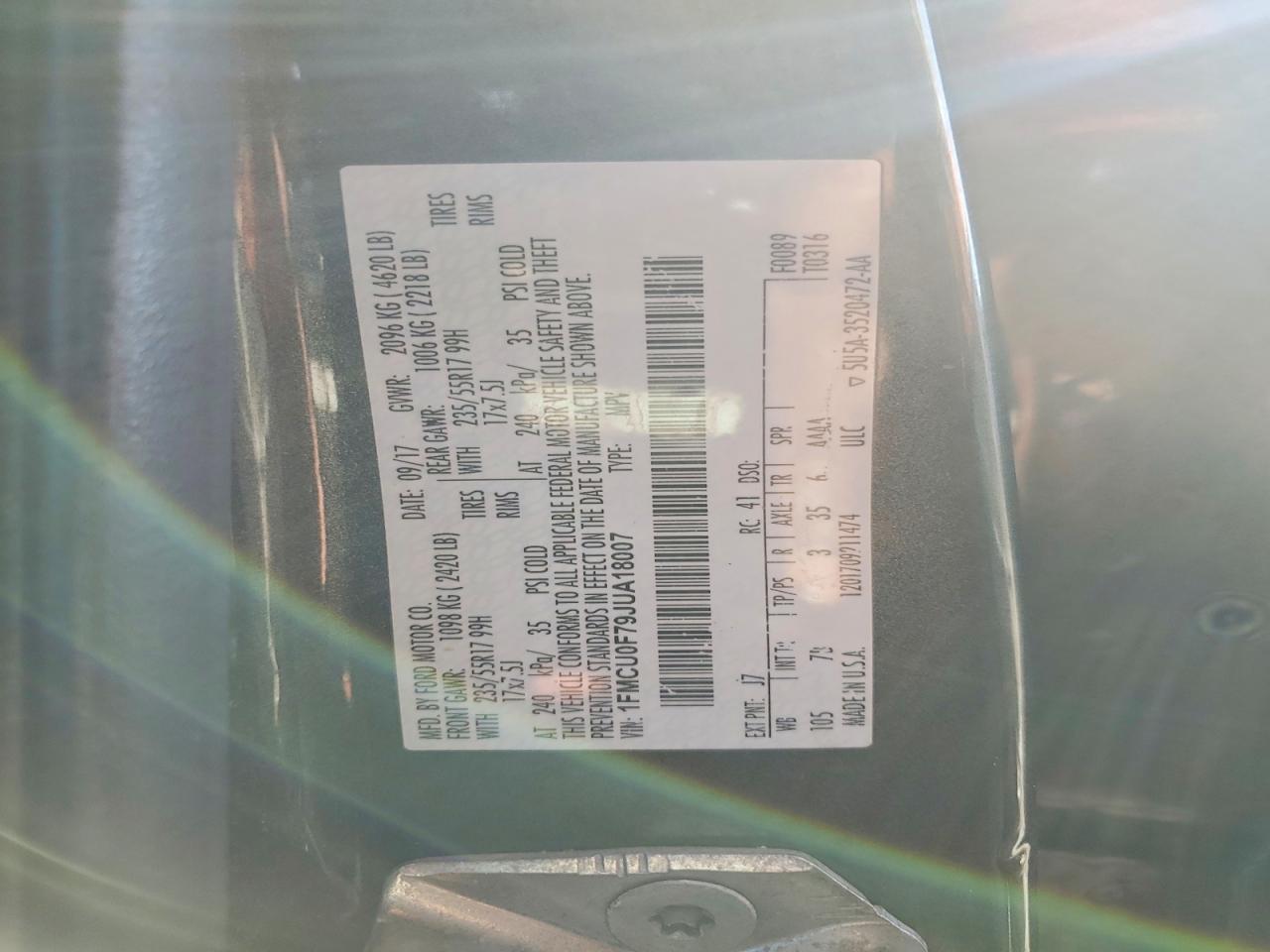 2018 Ford Escape s