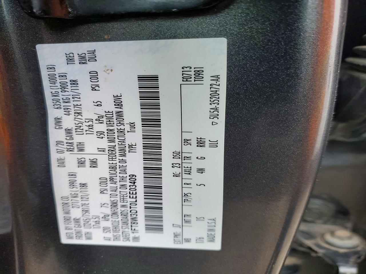 2020 Ford F350 Super Duty
