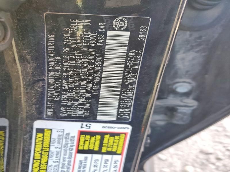 2018 Toyota Camry le