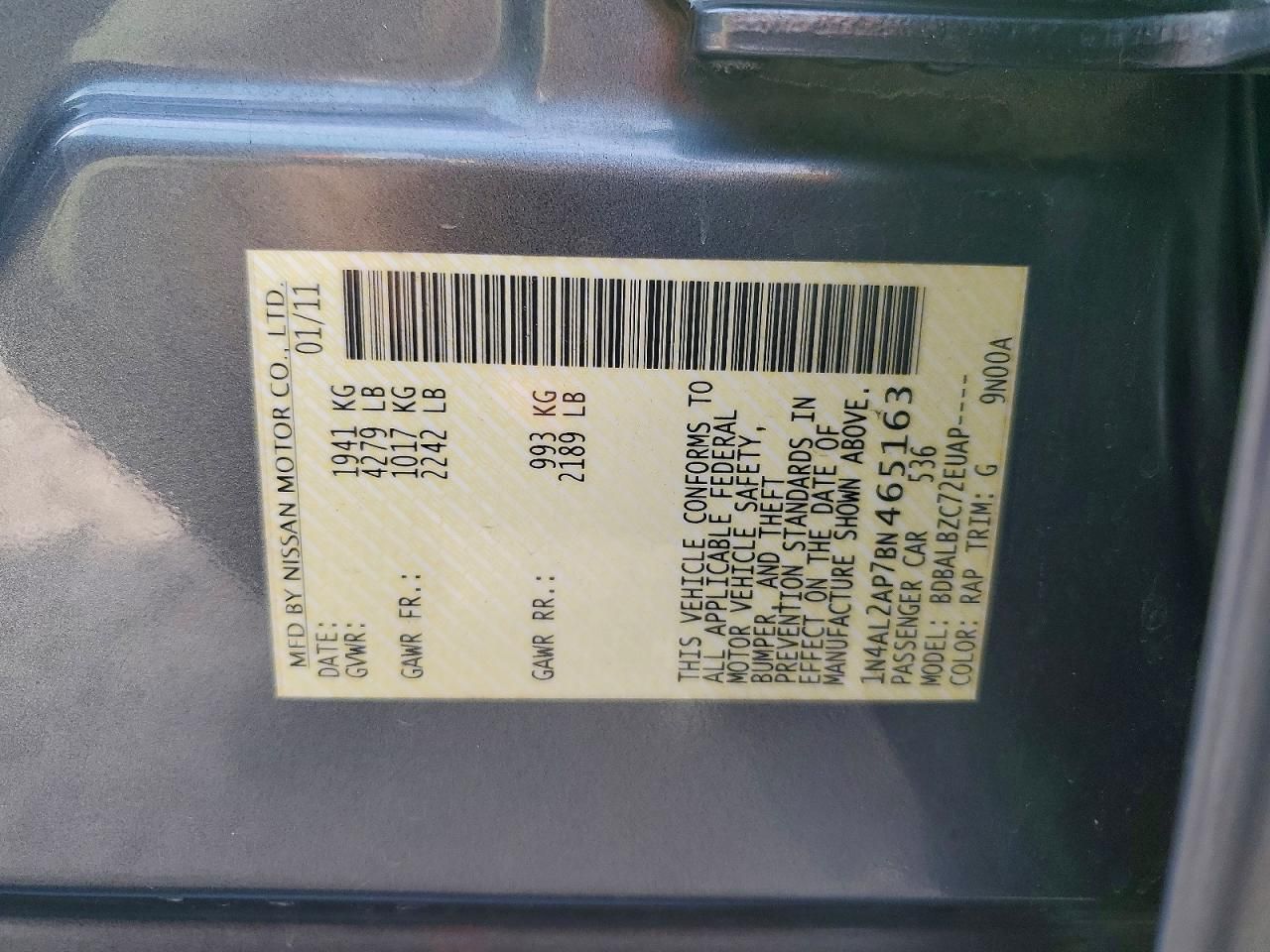 2011 Nissan Altima Base