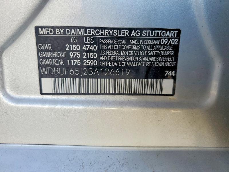 2003 Mercedes-Benz E 320