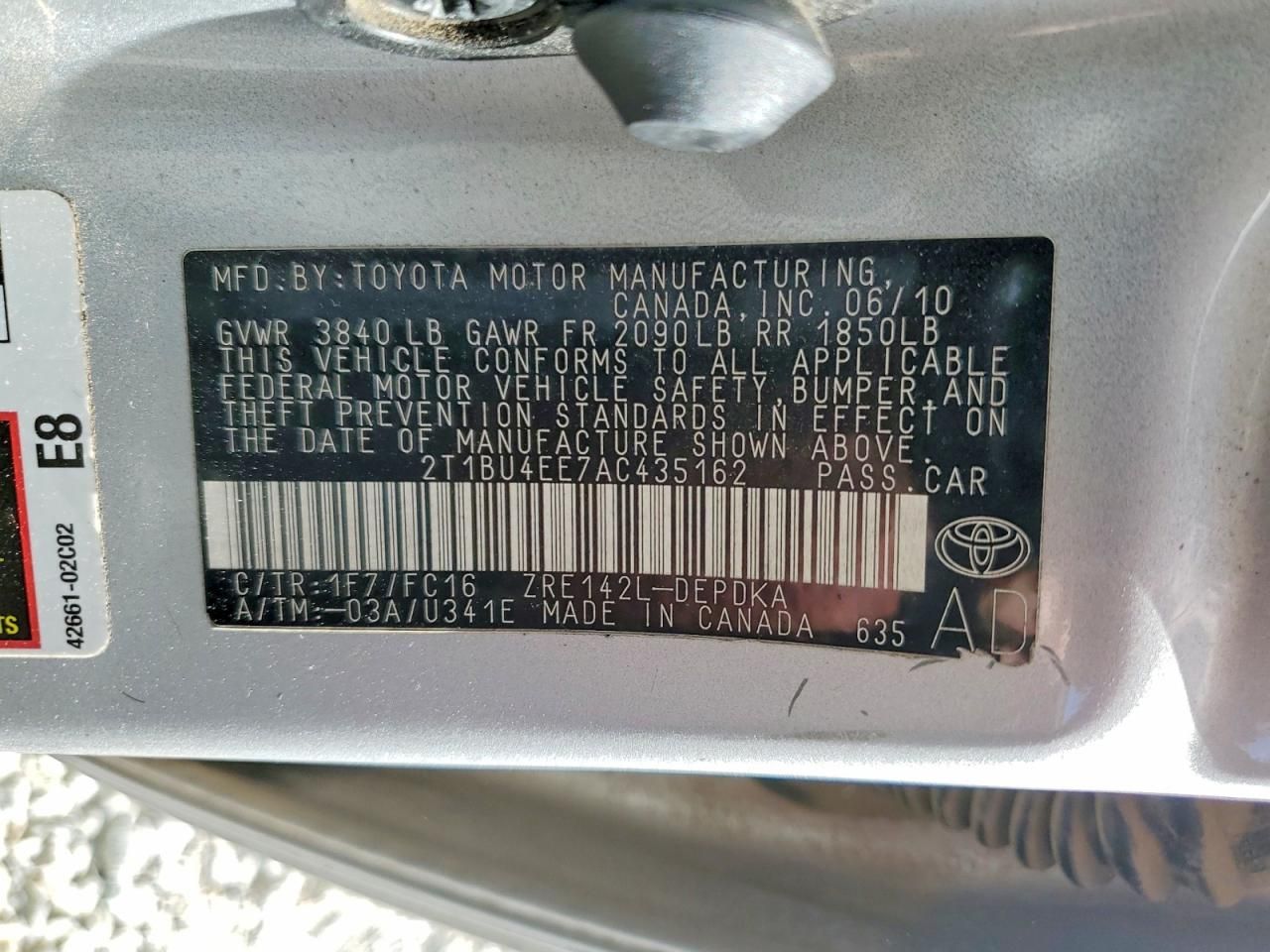 2010 Toyota Corolla Base