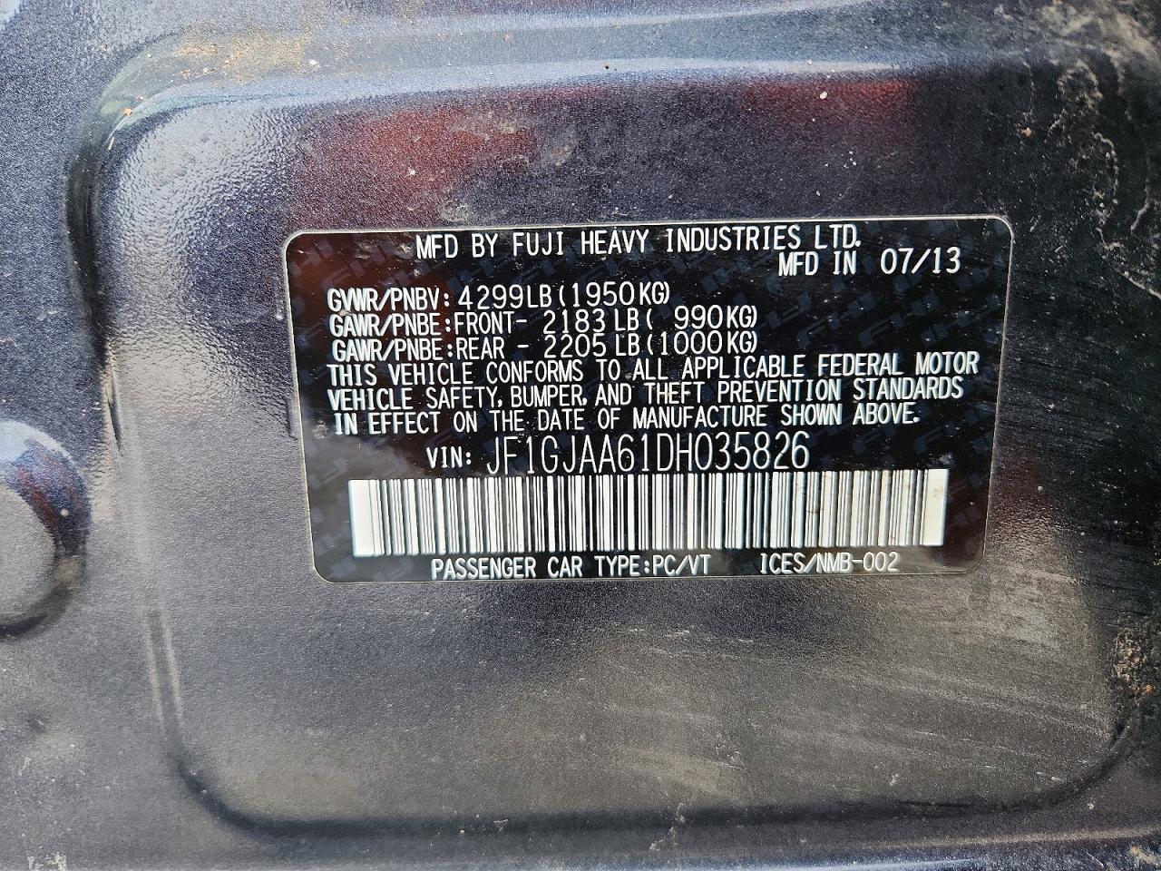 2013 Subaru Impreza