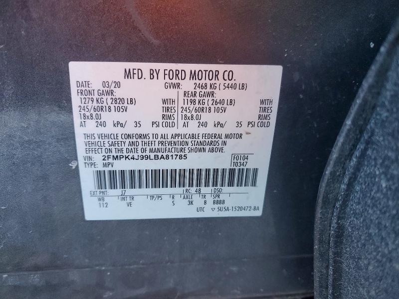 2020 Ford Edge sel